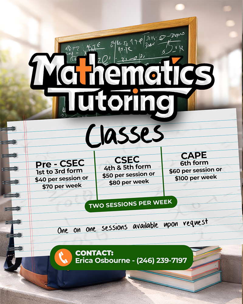 Mathematics Tutoring flyer
